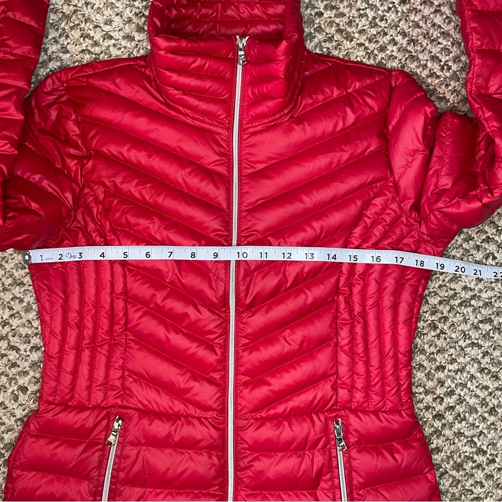 Kenneth Cole Reaction Women's Red Quilted Packable Puffer Jacket - Picture 7 of 16